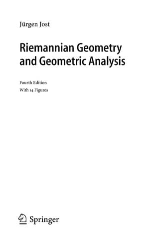 Tapa de Riemannian geometry and geometric analysis