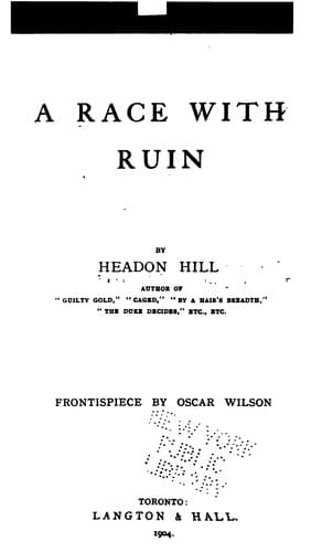 Tapa de A Race with Ruin