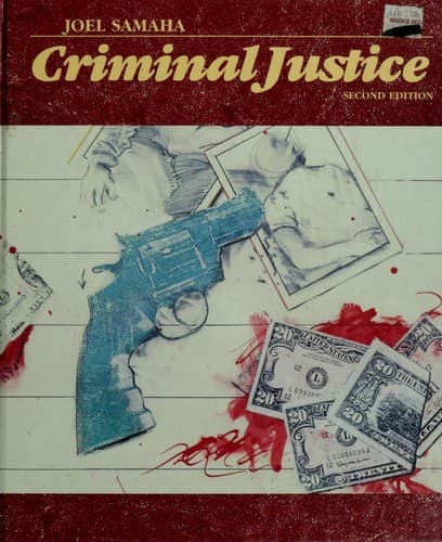 Tapa de Criminal justice