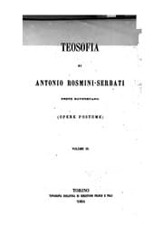 Tapa de Teosofia: opere postume