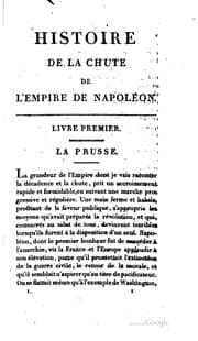 Tapa de Histoire de la chute de l'empire de Napoleon