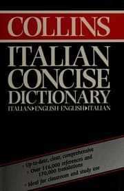 Tapa de Collins Giunti Marzocco concise Italian-English, English-Italian dictionary