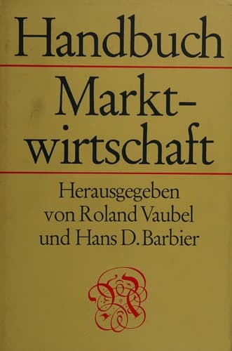 Tapa de Handbuch Marktwirtschaft