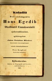 Tapa de Kaladlit pelleserkângóæta Hans Egedib okallõutèi unnukorsiutit ajokærsukkaminut