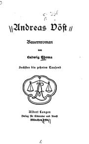 Tapa de Andreas Vöst: Bauernroman