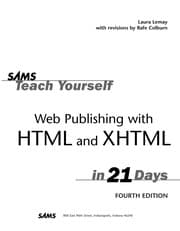 Tapa de Sams Teach Yourself Web Publishing with HTML & XHTML in 21 Days