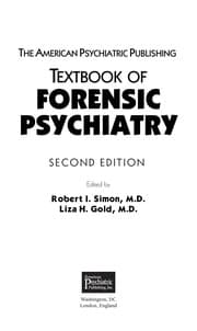 Tapa de The American Psychiatric Publishing textbook of forensic psychiatry