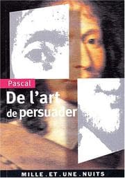 Tapa de De l'art de persuader