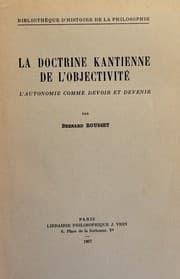 Tapa de La Doctrine kantienne de l'objectivité, l'autonomie comme devoir et devenir ..