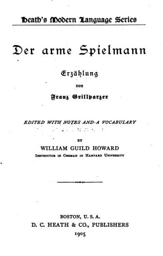 Tapa de Der Arme Spielmann