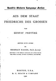Tapa de Aus dem Staat Friedrichs des Grossen von Gustav Freytag