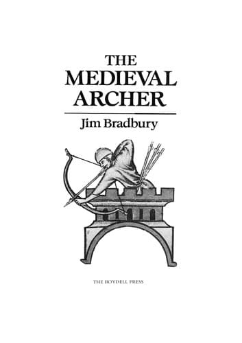 Tapa de The medieval archer