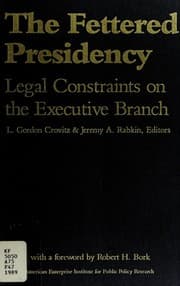 Tapa de The Fettered presidency