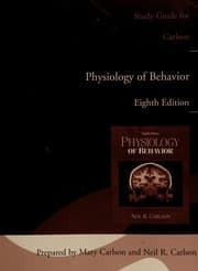 Tapa de Study guide for Carlson physiology of behavior, 8th edition