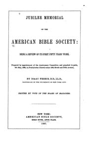 Tapa de Jubilee Memorial of the American Bible Society
