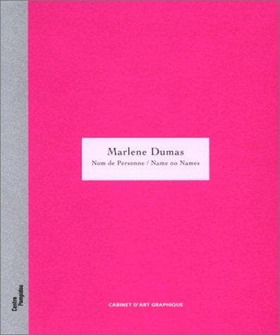Tapa de Marlene Dumas