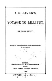 Tapa de Gulliver's voyage to Lilliput, pr. in the corresponding style of phonography, by I. Pitman