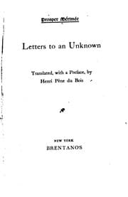 Tapa de Letters to an Unknown