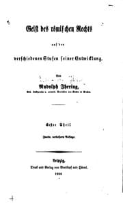 Tapa de Geist des römischen Rechts auf den verschiedenen Stufen seiner Entwicklung ..