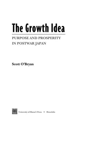 Tapa de The growth idea