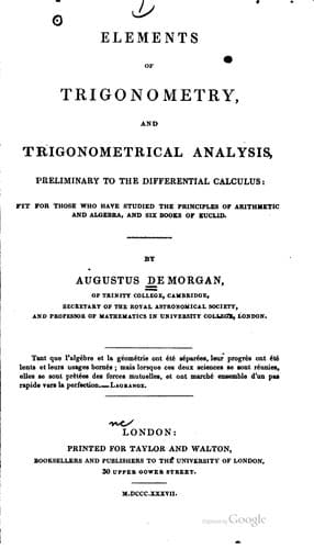 Tapa de Elements of trigonometry