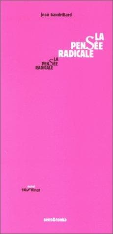 Tapa de La pensee radicale