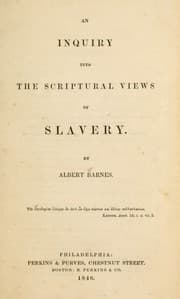 Tapa de An inquiry into the Scriptural views of slavery