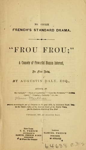 Tapa de "Frou frou"