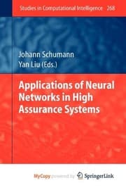 Tapa de Applications of Neural Networks in High Assurance Systems