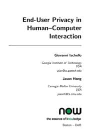 Tapa de End-user privacy in human-computer interaction