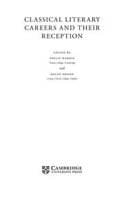 Tapa de Classical literary careers and their reception