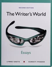 Tapa de The writer's world