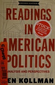 Tapa de Readings in American politics