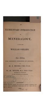 Tapa de An elementary introduction to mineralogy
