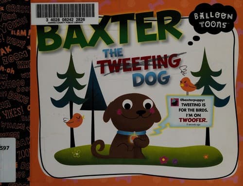 Tapa de Baxter the Tweeting dog