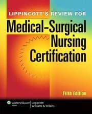 Tapa de Lippincott's review for medical-surgical nursing certification
