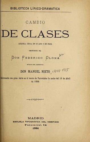 Tapa de Cambio de clases