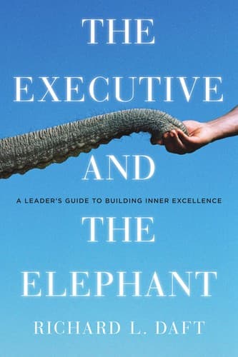 Tapa de The executive and the elephant