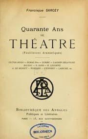 Tapa de Quarante ans de théâtre