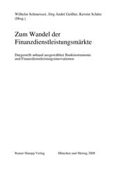 Tapa de Zum Wandel der Finanzdienstleistungsma rkte