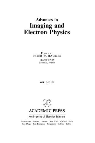 Tapa de Advances in imaging and electron physics