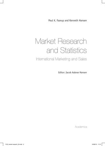 Tapa de Market research and statistics