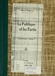 Tapa de La politique et les partis