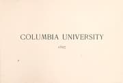 Tapa de Columbia university, 1897
