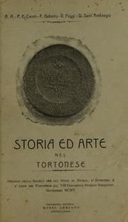 Tapa de Storia ed arte nel Tortonese