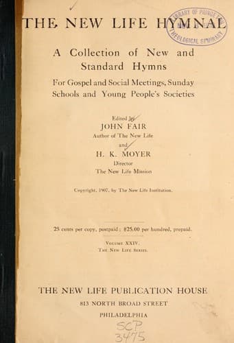 Tapa de New life hymnal