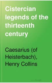 Tapa de Cistercian Legends Of The Thirteenth Century