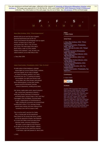 Tapa de 1 page: P.F.S. Post