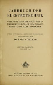 Tapa de Jahrbuch der Elektrotechnik