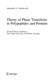 Tapa de Theory of Phase Transitions in Polypeptides and Proteins